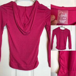Gracie by Soybu Abby Girls Pink Performance Hoodie Size 8